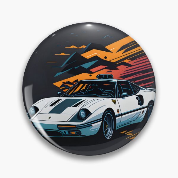 Item preview, White Ferrari Car Vector Art designed and sold by MudbloodStore.