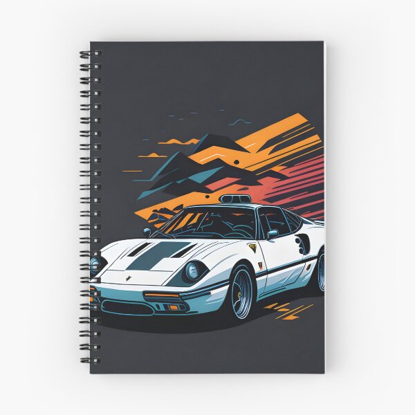 Item preview, White Ferrari Car Vector Art designed and sold by MudbloodStore.