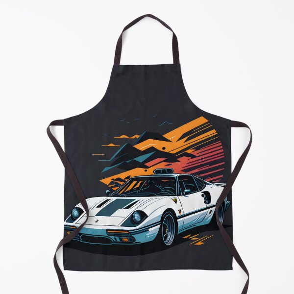 Item preview, White Ferrari Car Vector Art designed and sold by MudbloodStore.