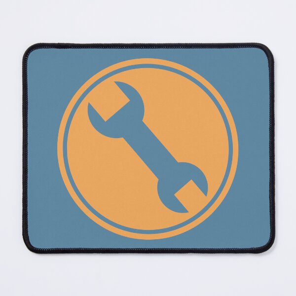 Item preview, Team Fortress 2 BLU Engineer Class Emblem designed and sold by The Deep Machine.