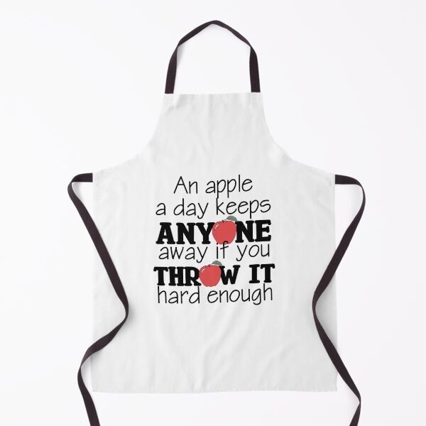 Item preview, An apple a day keeps anyone away if you throw it hard enough designed and sold by toadwithbooks.