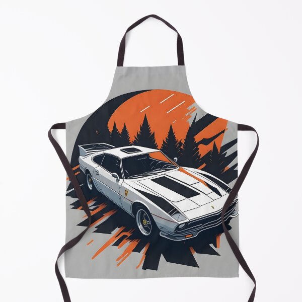 Item preview, White Ferrari Car Vector Art designed and sold by MudbloodStore.