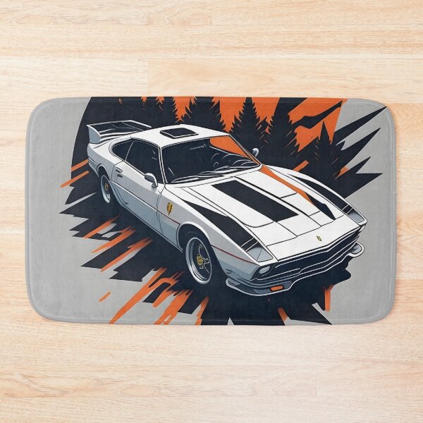 Item preview, White Ferrari Car Vector Art designed and sold by MudbloodStore.