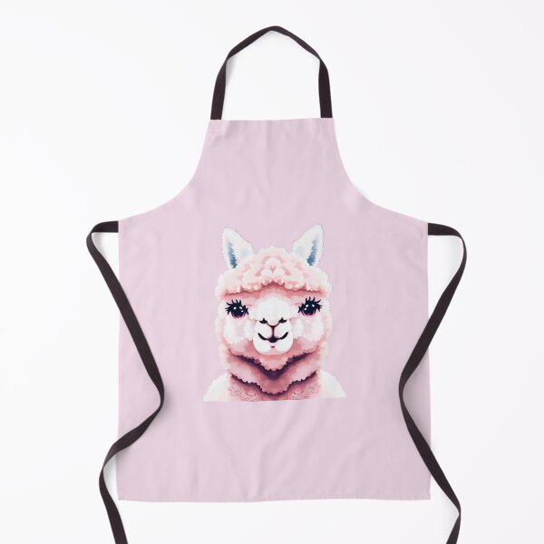 Item preview, Cute pink alpaca friendly animal character designed and sold by LindaCooke.