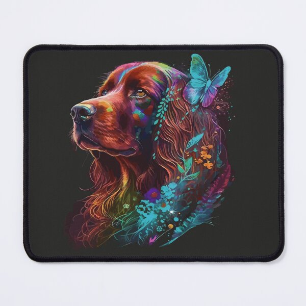 Item preview, Irish setter dog portrait designed and sold by Lubellebubble20.