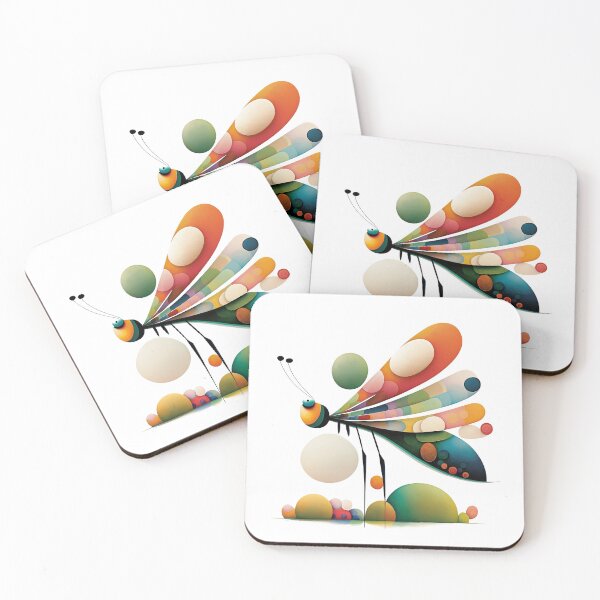Item preview, Fly with Elegance: Discover our Abstract Dragonfly Print Collection for Apparel and Home Wear designed and sold by ThePurpleMelon.