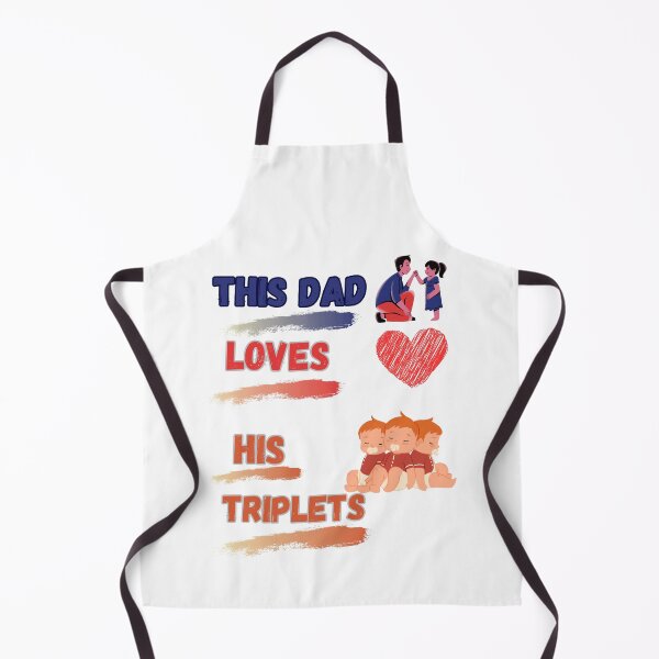 Item preview, this dad loves his triplets designed and sold by store-sadki.
