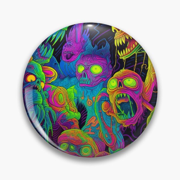 Item preview, Blacklight Trippy Monsters designed and sold by Matt's Artificial Nature.