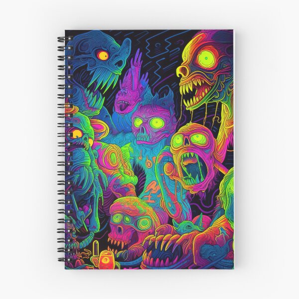 Item preview, Blacklight Trippy Monsters designed and sold by Matt's Artificial Nature.
