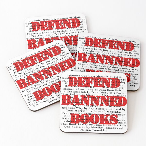 Item preview, Defend Banned Books - Most banned books in US Black text designed and sold by ModSupporters.