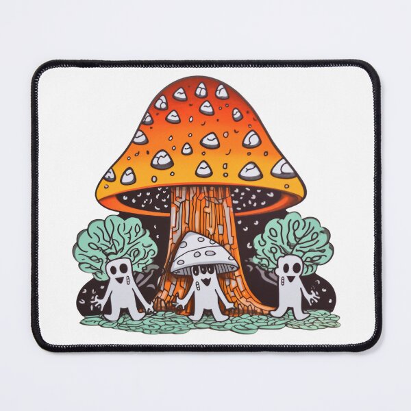 Item preview, People of the Mushroom Garden Pop Art Shroom Square Sticker designed and sold by TVBArchive.