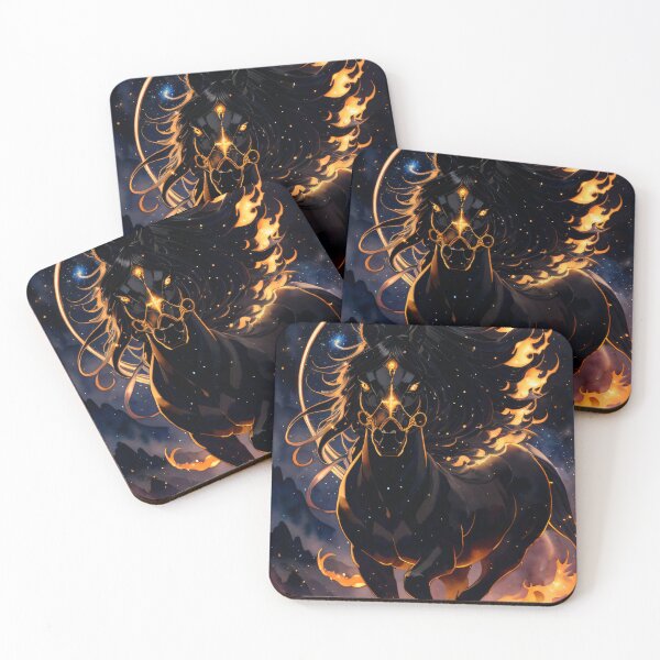 Item preview, Black horse of fire designed and sold by Henry Barre Art.