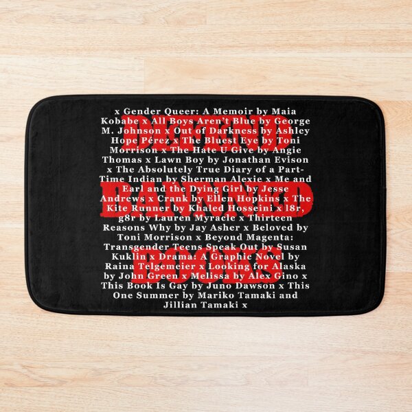 Item preview, Defend Banned Books - Most banned books in US white text designed and sold by ModSupporters.