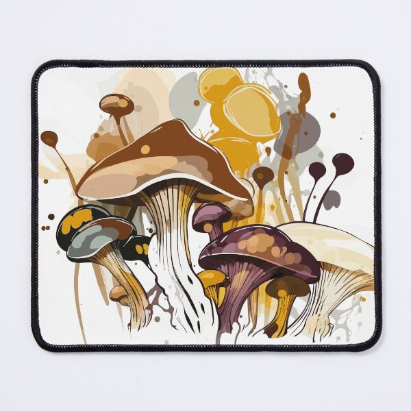 Item preview, Flowy mushrooms abstract painting designed and sold by ArtificialFungi.