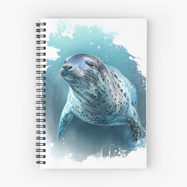 Item preview, Leopard seal watercolor art designed and sold by JBJart.