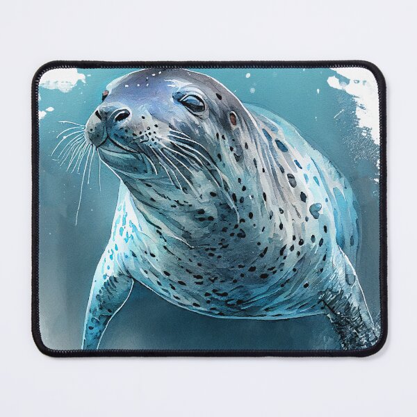 Item preview, Leopard seal watercolor art designed and sold by JBJart.