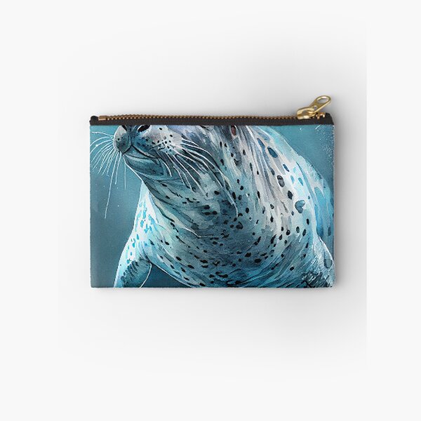 Item preview, Leopard seal watercolor art designed and sold by JBJart.