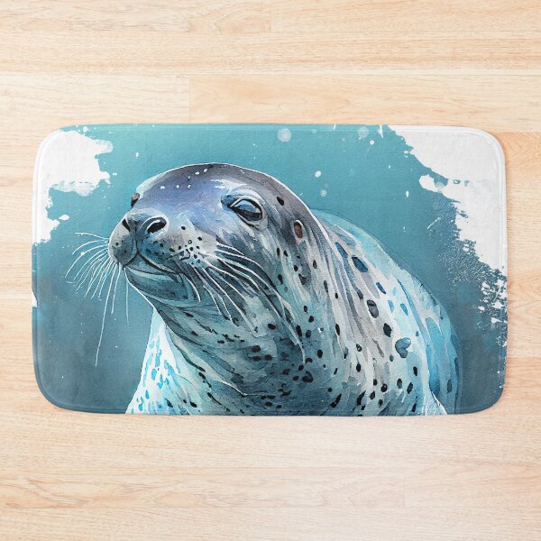 Item preview, Leopard seal watercolor art designed and sold by JBJart.
