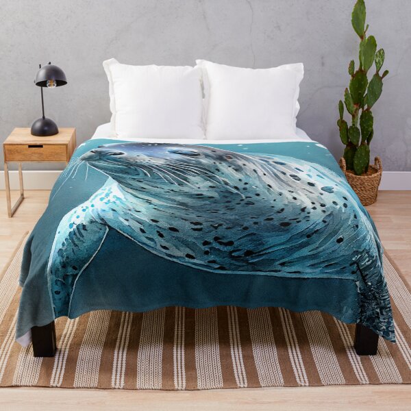 Item preview, Leopard seal watercolor art designed and sold by JBJart.