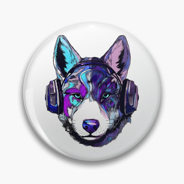 Item preview, Cyber Husky the Dog designed and sold by DarkwoodLab.