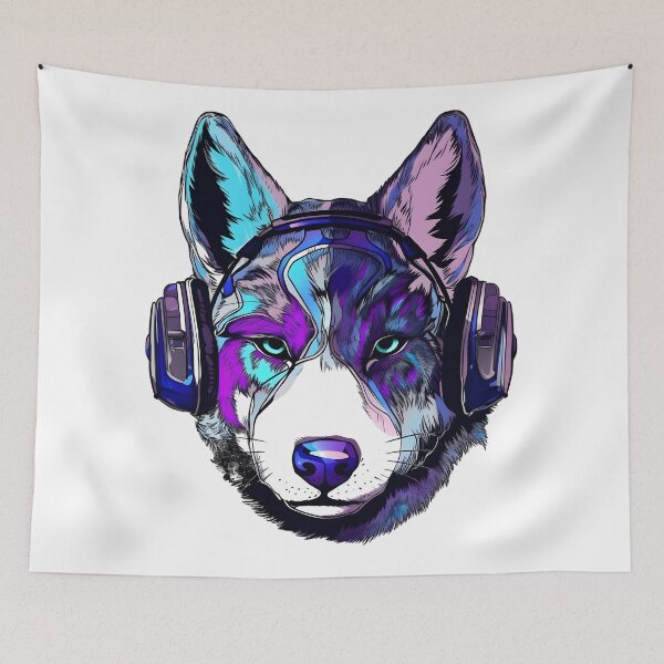 Item preview, Cyber Husky the Dog designed and sold by DarkwoodLab.