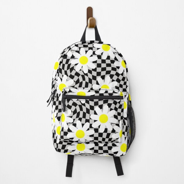 Item preview, 1960s psychedelic daisy vintage checkerboard black designed and sold by Gossip Rag.
