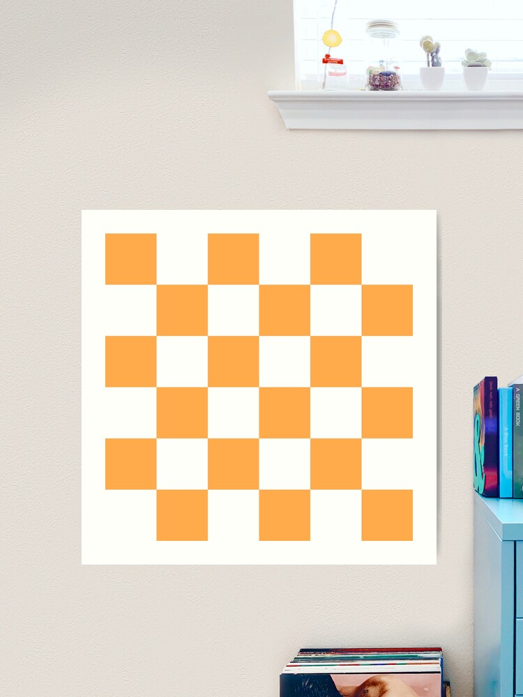 Checkerboard in Lichen Tile Sticker