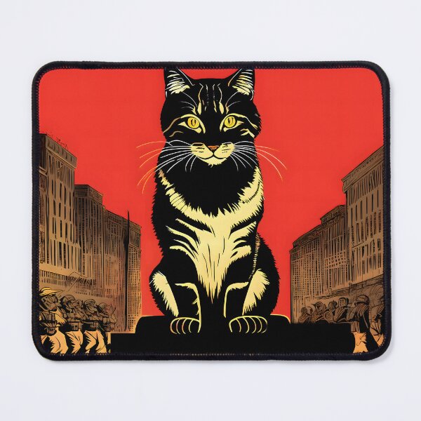 Item preview, Red Cat Commander designed and sold by ByteyCreatives.