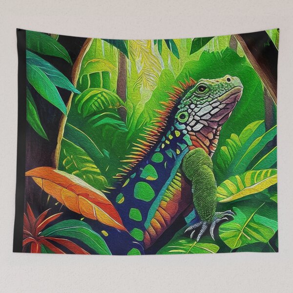 Item preview, Royal Iguana in the Jungle designed and sold by Emerald-Treasure.