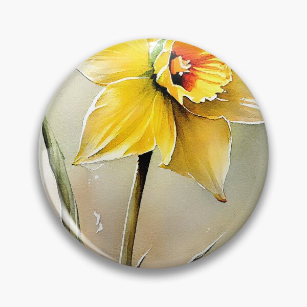 Item preview, Daffodil watercolor art designed and sold by JBJart.