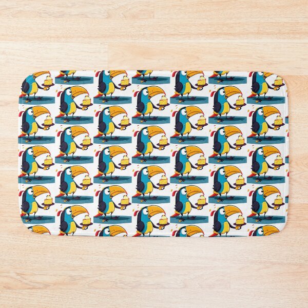 Item preview, Toucan Eats Birthday Cake designed and sold by Toucan-VooDoo.