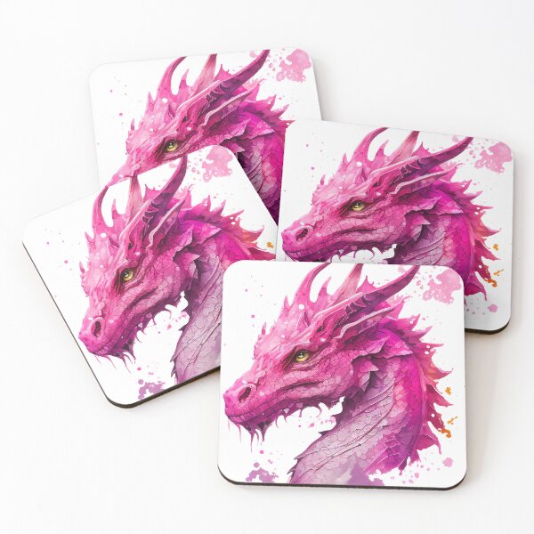 Item preview, Majestic Pink Dragon Watercolor designed and sold by Art-by-Aelia.