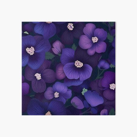 Vivid Violets Pattern Art Board Print
