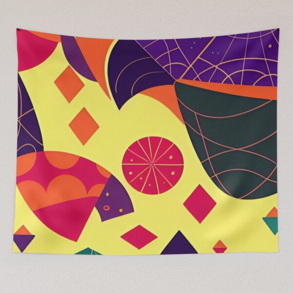 Item preview, Abstract Slices Fruity Pattern designed and sold by pixxiesart.
