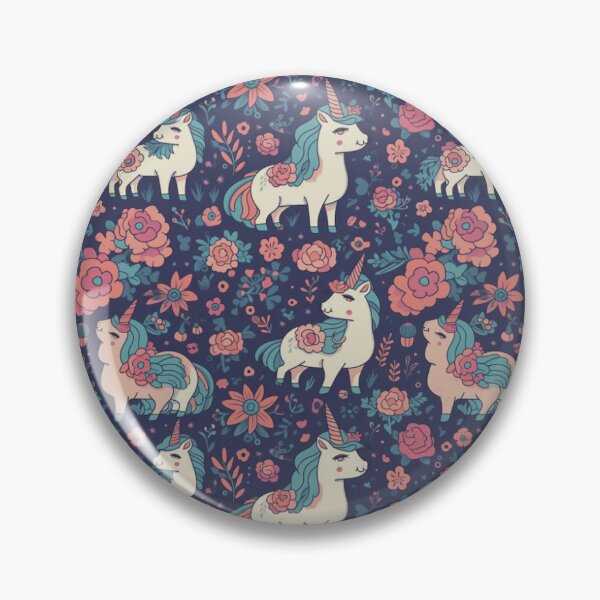Aperçu de l'œuvre Kawaii Unicorn - Cute Unicorn Pattern créée et vendue par Reimagining Images.