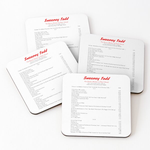 Item preview, Sweeney Todd: The Demon Barber of Fleet Street Tracklist designed and sold by BlackwellNY.