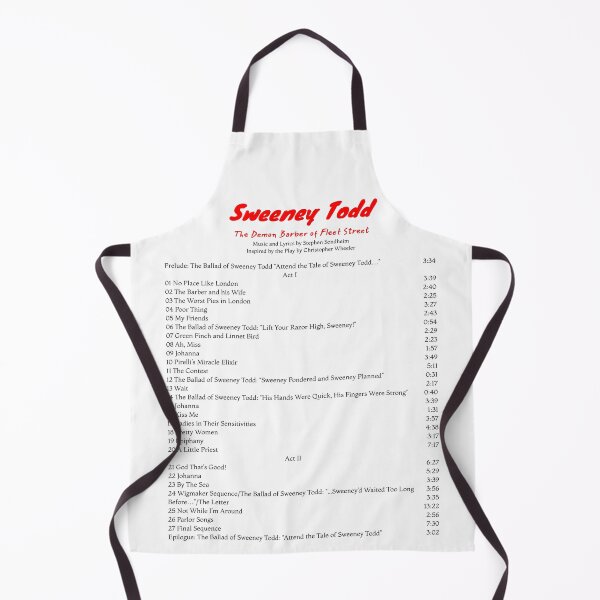 Item preview, Sweeney Todd: The Demon Barber of Fleet Street Tracklist designed and sold by BlackwellNY.