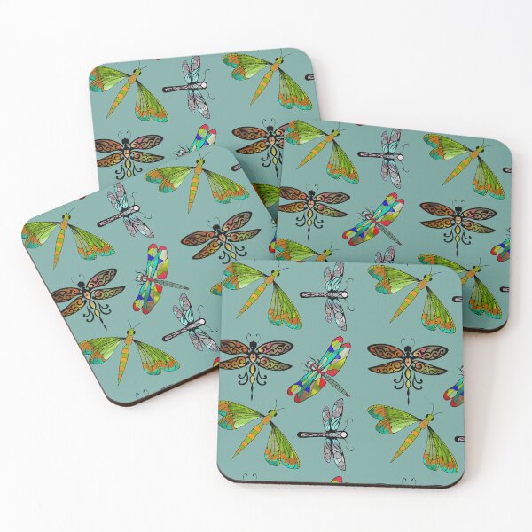 Item preview, Dragonflies, Set of 4 designed and sold by notsweettea.