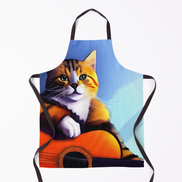 Item preview, Cat playing guitar designed and sold by Turkdesigner.