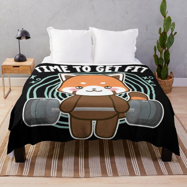 Item preview, Time To Get Fit, redpanda doing workout designed and sold by samah82.