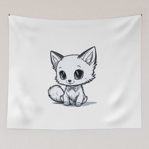 Item preview, fox with bow tie designed and sold by ViktorVigo.