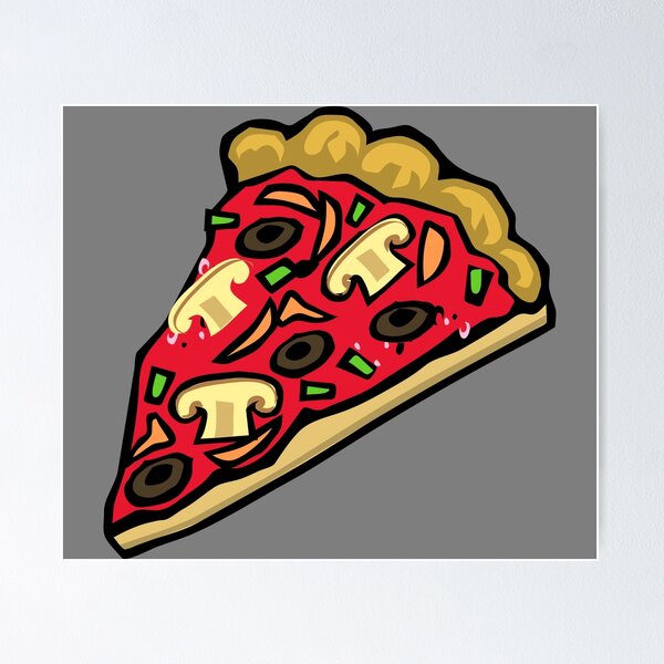 Item preview, Pizza Slice With Mushroms And Olives designed and sold by Gile-Shop.