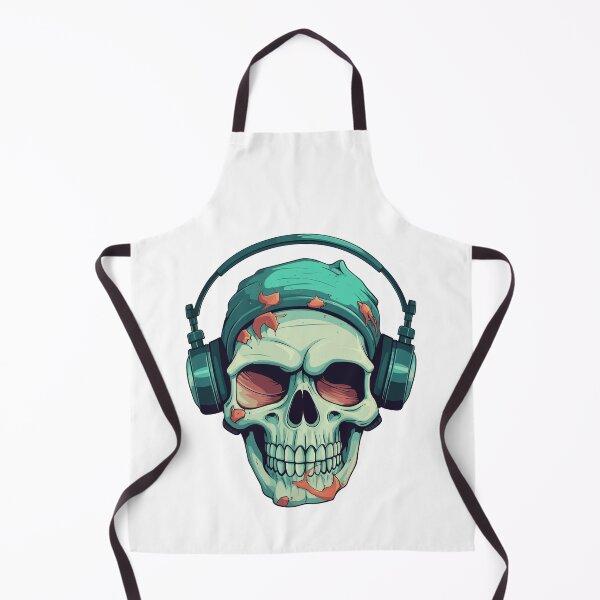Item preview, skull with headphones designed and sold by Wolka.