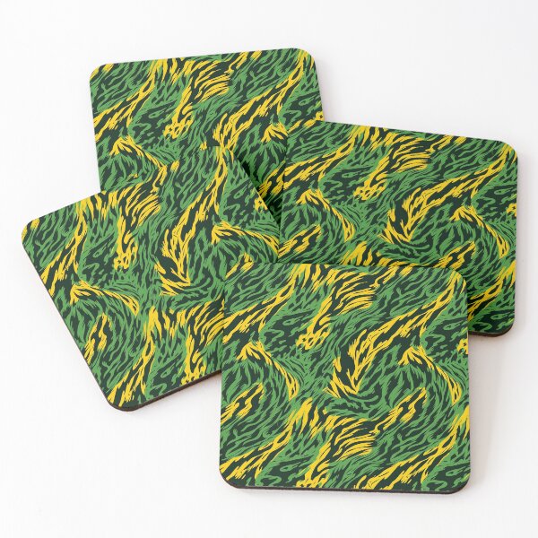 Item preview, Green and Yellow Tiger Fur Seamless Pattern  designed and sold by seamlessStuff.