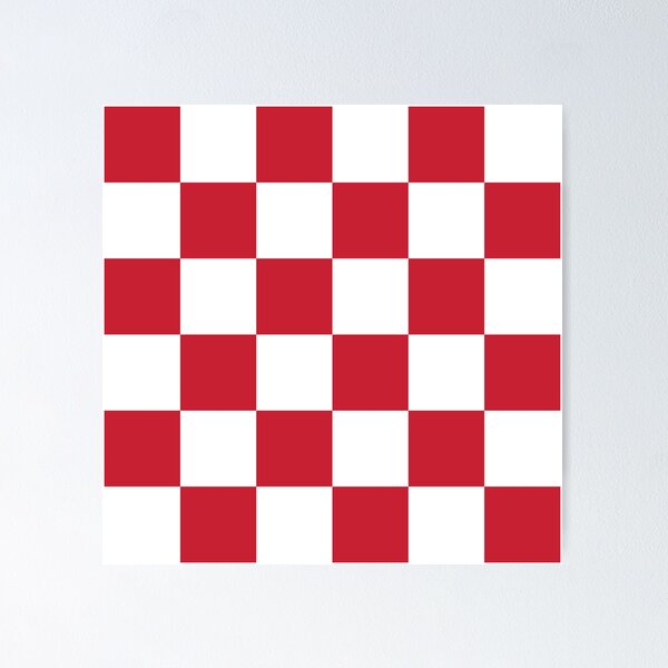 Item preview, Red and white checkerboard print designed and sold by LittleBettyMakes.