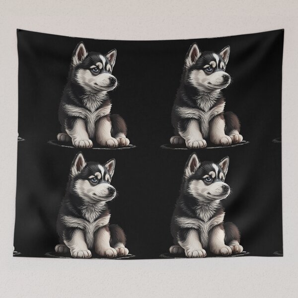 Item preview, Alaskan Husky puppy designed and sold by HuskyHuddle.