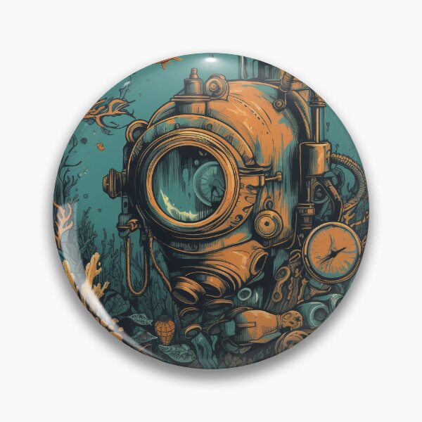 Item preview, Underwater Treasure Hunt Submarine - Discover Hidden Gems designed and sold by Alphakenon.