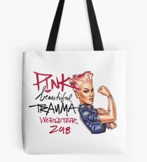 Pink Beautiful Trauma World Tour 2018 Tote Bag