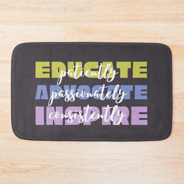 Item preview, Educate Advocate Inspire designed and sold by SunfullyYours.