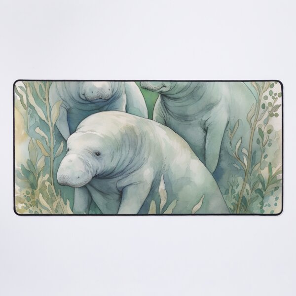 Artikelvorschau, Aquarell waschen Seekühe entworfen und verkauft von Matt's Artificial Nature.